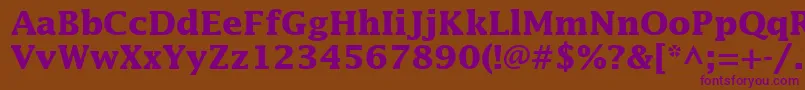 InsightSsiBold Font – Purple Fonts on Brown Background