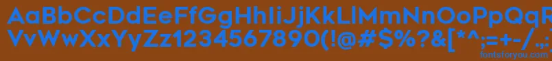 Lisätietoja RenogaresoftRegular-fontista RenogaresoftRegular-fontti – siniset fontit ruskealla taustalla