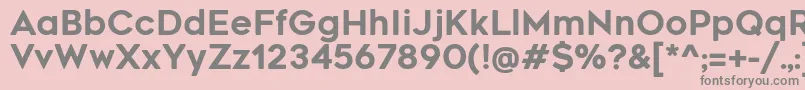 Police RenogaresoftRegular – polices grises sur fond rose