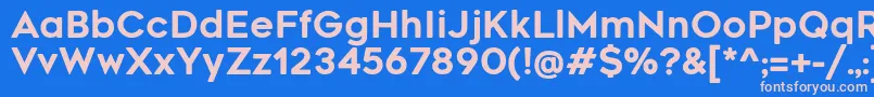 More about RenogaresoftRegular Font RenogaresoftRegular Font – Pink Fonts on Blue Background