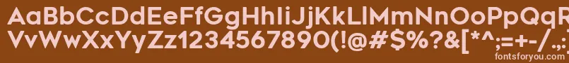 En savoir plus sur la police RenogaresoftRegular Police RenogaresoftRegular – polices roses sur fond brun