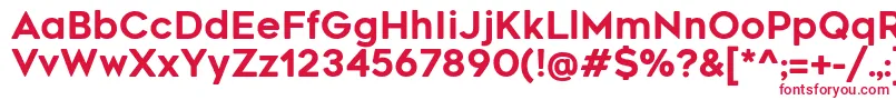 RenogaresoftRegular Font – Red Fonts on White Background