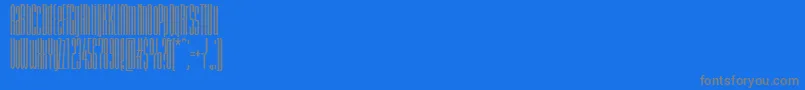 BriemakademistdBoldcomp Font – Gray Fonts on Blue Background