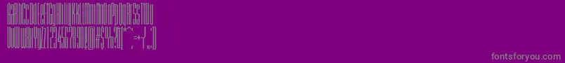 BriemakademistdBoldcomp-Schriftart – Graue Schriften auf violettem Hintergrund