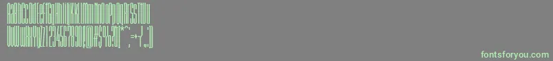 BriemakademistdBoldcomp Font – Green Fonts on Gray Background