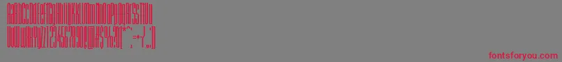 BriemakademistdBoldcomp Font – Red Fonts on Gray Background