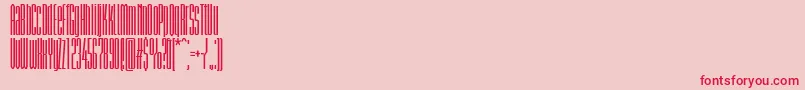 BriemakademistdBoldcomp Font – Red Fonts on Pink Background