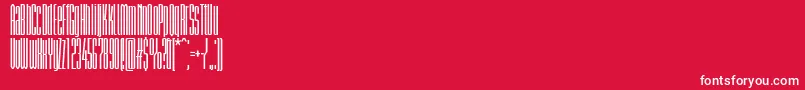 BriemakademistdBoldcomp Font – White Fonts on Red Background