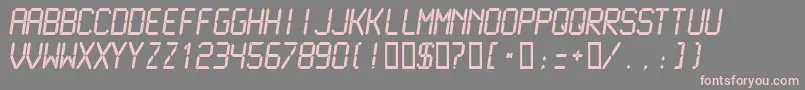 Шрифт Lcdmn – розовые шрифты на сером фоне