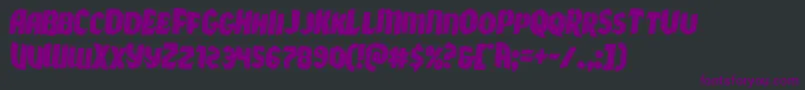 Xmasxpressrotate2 Font – Purple Fonts on Black Background