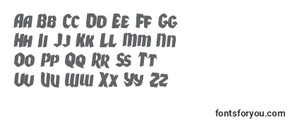 Überblick über die Schriftart Xmasxpressrotate2