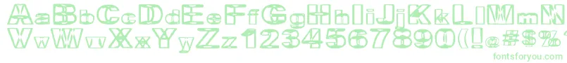 BritneyInABlender Font – Green Fonts on White Background