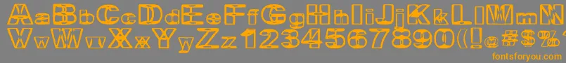 BritneyInABlender Font – Orange Fonts on Gray Background