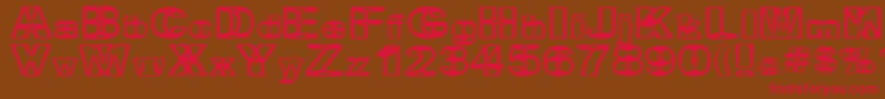BritneyInABlender Font – Red Fonts on Brown Background