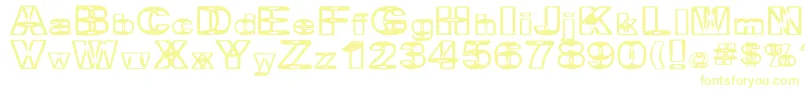 BritneyInABlender-Schriftart – Gelbe Schriften