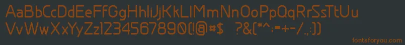 Шрифт GreyscalebasicBold – коричневые шрифты на чёрном фоне
