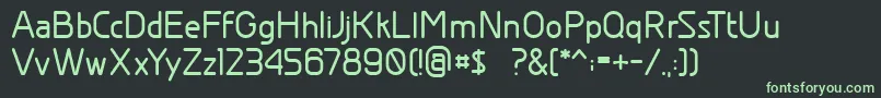 Шрифт GreyscalebasicBold – зелёные шрифты на чёрном фоне