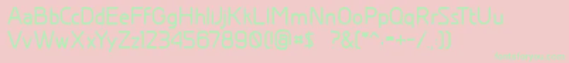 GreyscalebasicBold Font – Green Fonts on Pink Background