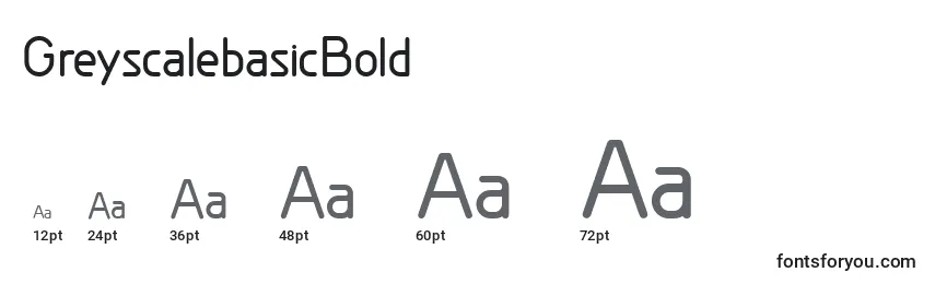 GreyscalebasicBold Font Sizes