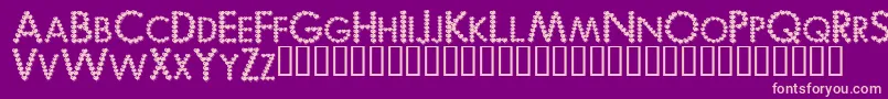 Bemyv Font – Pink Fonts on Purple Background