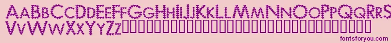 Bemyv Font – Purple Fonts on Pink Background