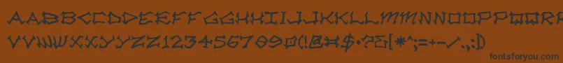 Radzad Font – Black Fonts on Brown Background