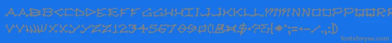 Radzad Font – Gray Fonts on Blue Background