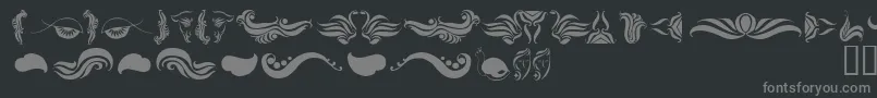 フォントAbsinth – 黒い背景に灰色の文字