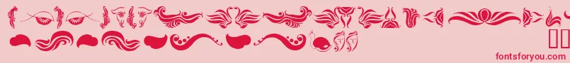 Absinth Font – Red Fonts on Pink Background