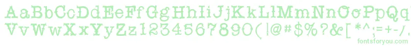 Snobhandscript Font – Green Fonts on White Background