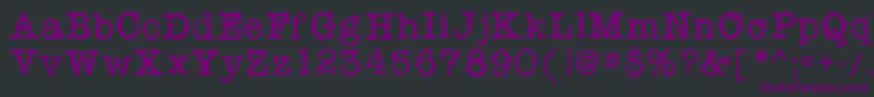 フォントSnobhandscript – 黒い背景に紫のフォント
