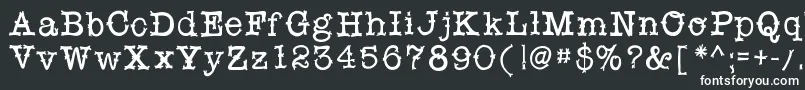 Шрифт Snobhandscript – белые шрифты