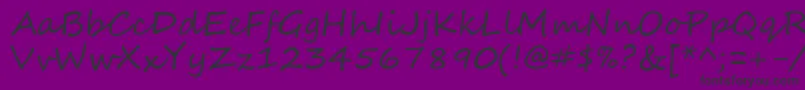 SegoeScript Font – Black Fonts on Purple Background