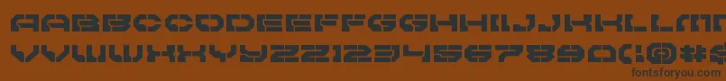 Pulsarclassexpand Font – Black Fonts on Brown Background