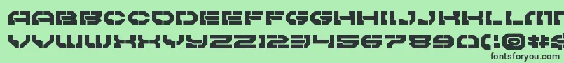 フォントPulsarclassexpand – 緑の背景に黒い文字