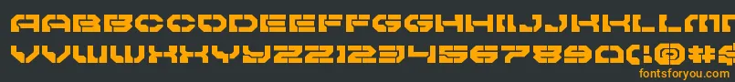 Pulsarclassexpand Font – Orange Fonts on Black Background