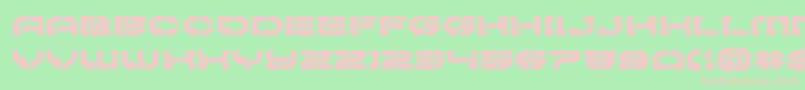 Pulsarclassexpand Font – Pink Fonts on Green Background