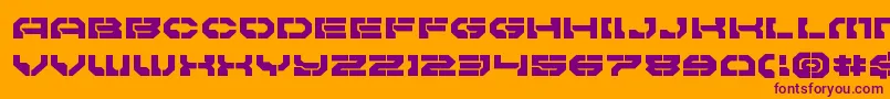 Pulsarclassexpand Font – Purple Fonts on Orange Background