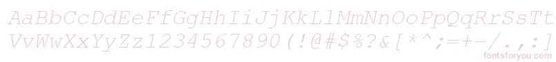 CourierNewCyrItalic Font – Pink Fonts