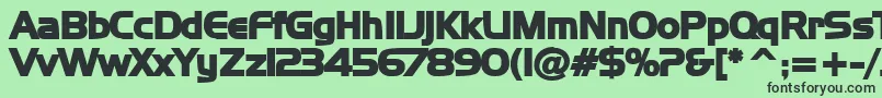 NewtowB Font – Black Fonts on Green Background