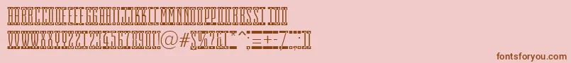 EmpirialcmspRegular Font – Brown Fonts on Pink Background