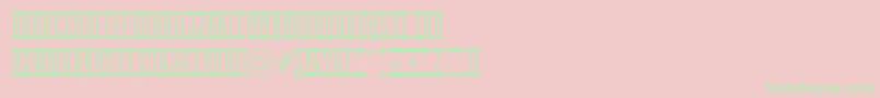 EmpirialcmspRegular Font – Green Fonts on Pink Background