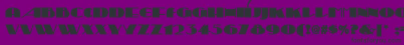 Шрифт SesquipedalianNf – чёрные шрифты на фиолетовом фоне