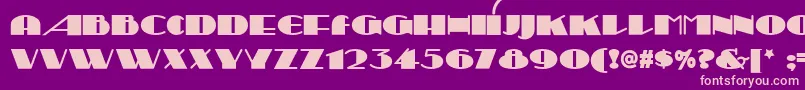 Шрифт SesquipedalianNf – розовые шрифты на фиолетовом фоне
