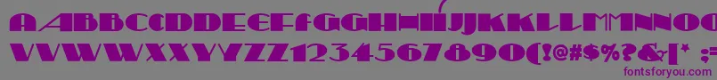 SesquipedalianNf Font – Purple Fonts on Gray Background