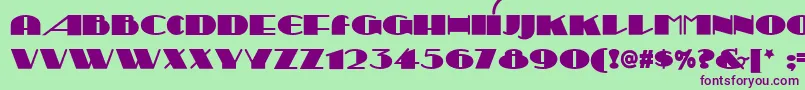 SesquipedalianNf Font – Purple Fonts on Green Background