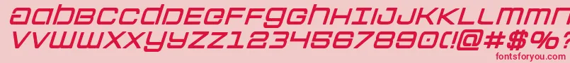 Colonymarinesboldital Font – Red Fonts on Pink Background