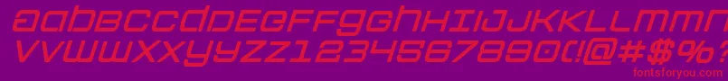 Colonymarinesboldital Font – Red Fonts on Purple Background