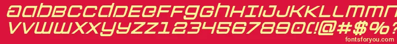 Colonymarinesboldital Font – Yellow Fonts on Red Background