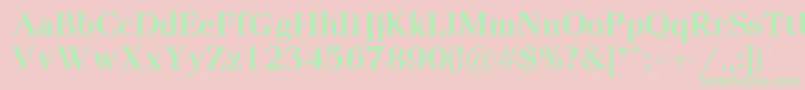 PaxBold Font – Green Fonts on Pink Background